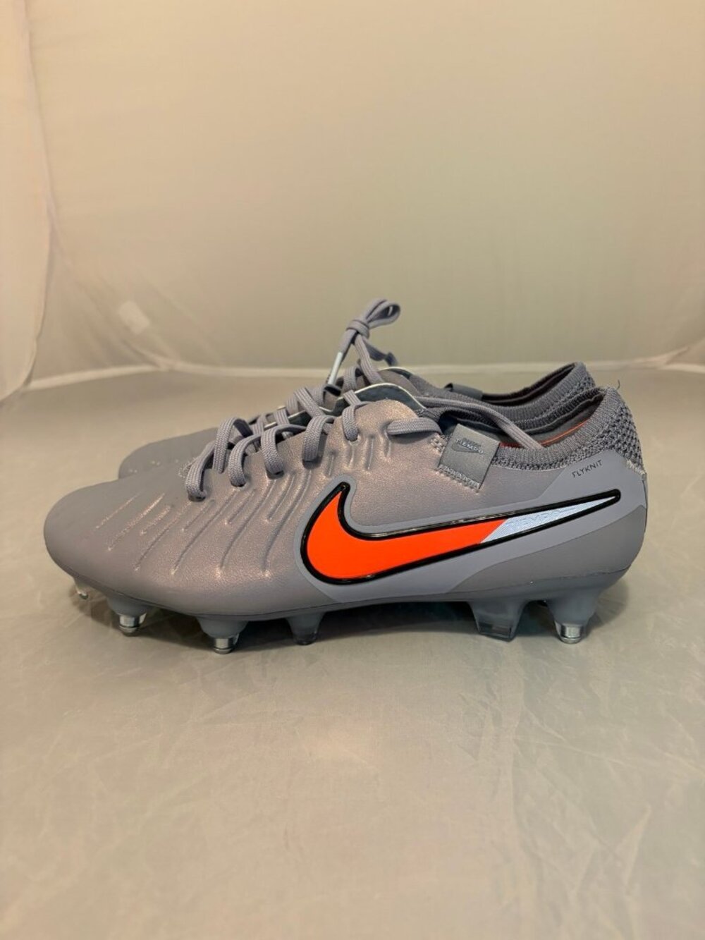 Nike Tiempo Legend 10 elite SG Pro AC Soccer cleats size 6.5 IM0457 400 silver